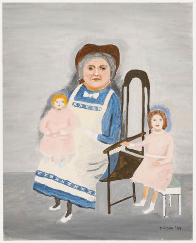 Betty Holman (B.1911) 1987 Oil, Nanny No. 2