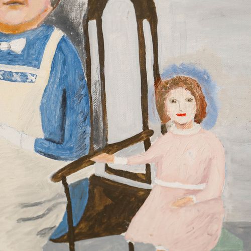 Betty Holman (B.1911) 1987 Oil, Nanny No. 2 photo Art