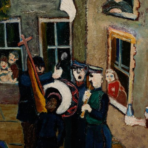 Peter Arnold (1922 2009) 20th Century Oil, The Church Band photo 325.0