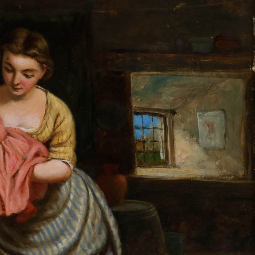 Frederick Johnston (Fl.1855 1868) Framed Oil, Reaching For Father photo Art