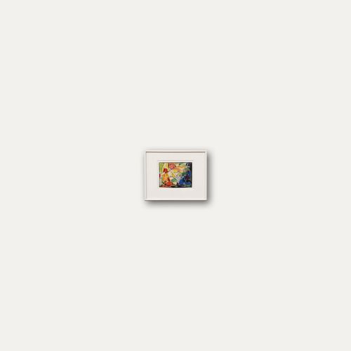 August Ludwig Schmitt (1882 1936) Pastel, Abstract Stained Glass II photo vinterior