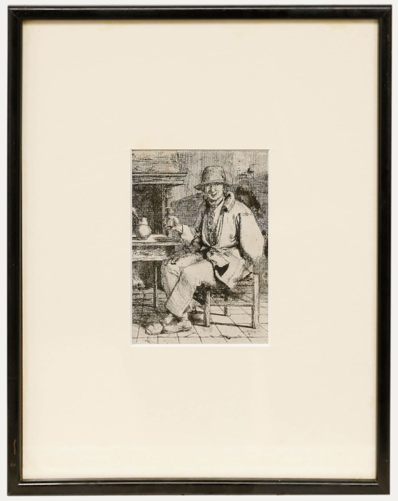 Johannes Huibert Prins (1756 1806) 1783 Etching, The Drinker