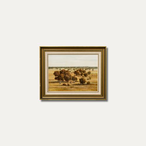 Michael Taylor Framed Contemporary Oil, Looking Out Across The Plains photo buy