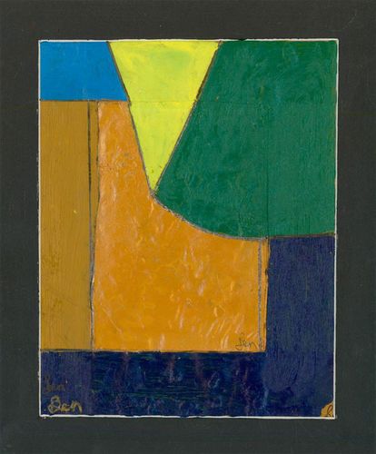 Ben Carrivick Contemporary Oil, Green And Yellow photo furniture