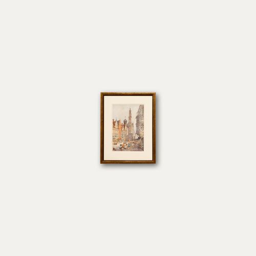Circle Of Samuel Prout (1783 1852)  Early 19th Century Watercolour, Augsburg photo buy