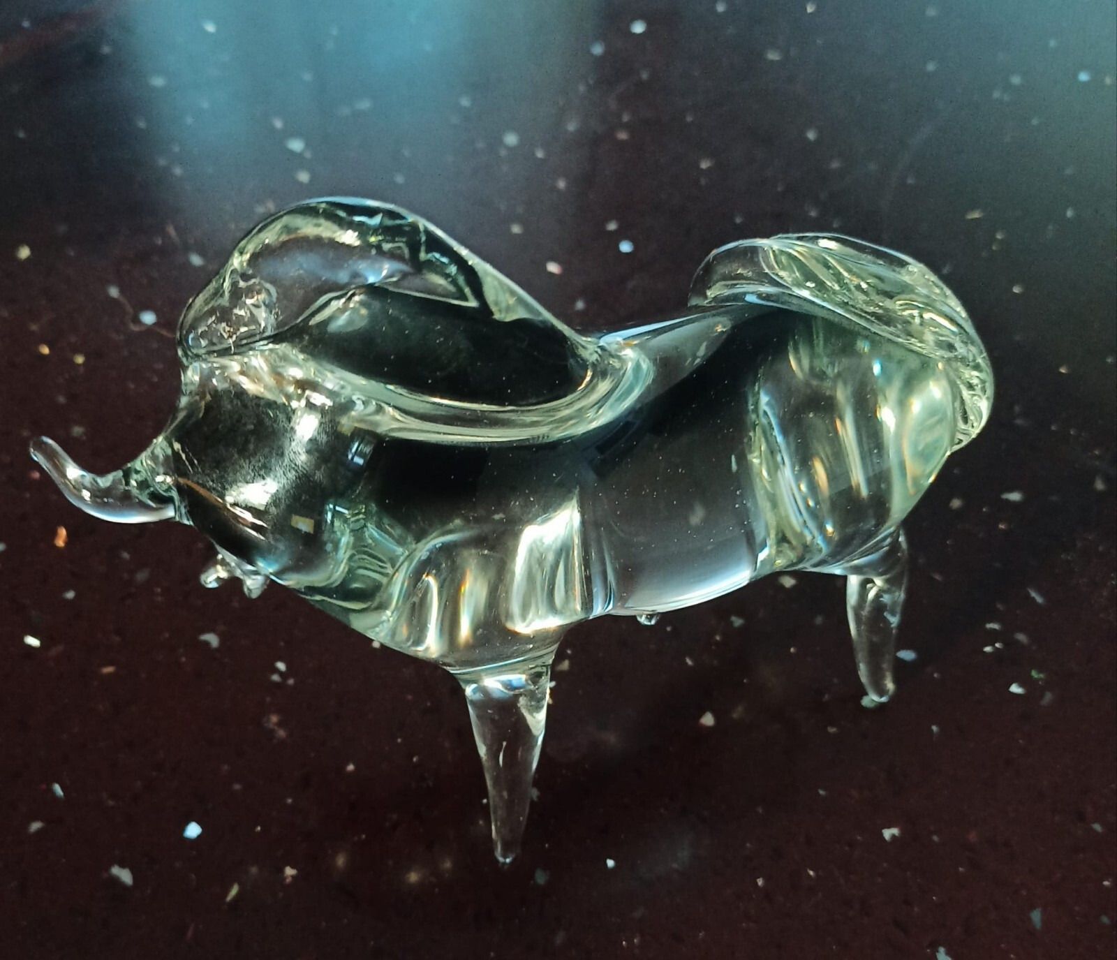 photo furniture Murano Glass Bull Handmade Sculpture Vintage, Italy Venice