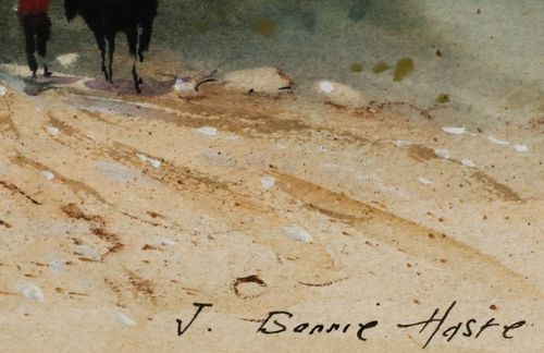 John Barrie Haste (1931 2011) 20th Century Watercolour, Spanish Hills photo vinterior