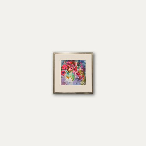 Nola Armstrong 20th Century Mixed Media, Pink Flowers photo 250.0