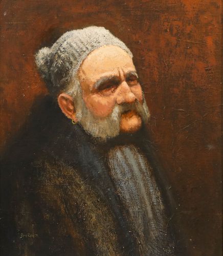 Roy Ray (1936 1921) 1971 Oil, The Penzance Organ Grinder photo furniture