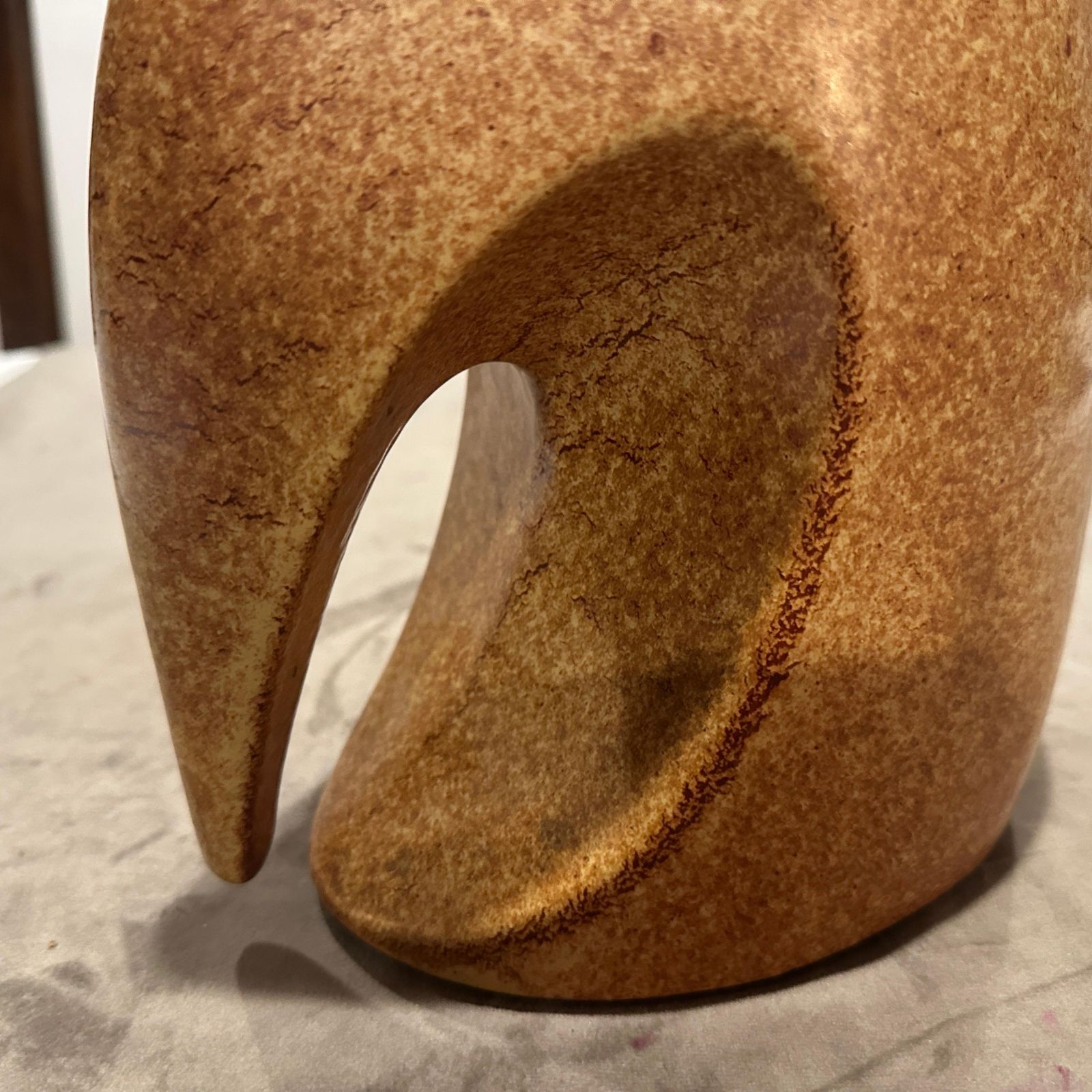 Two 1970s Modernist Brown Ceramic Italian Vases By Giovanni Bertoncello photo Home Decor