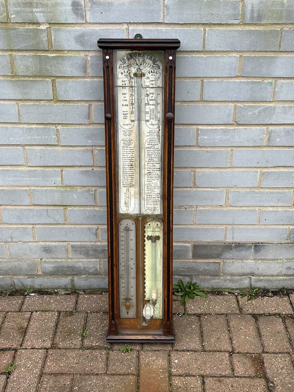 photo furniture Antique Admiral Fitzroy Barometer.