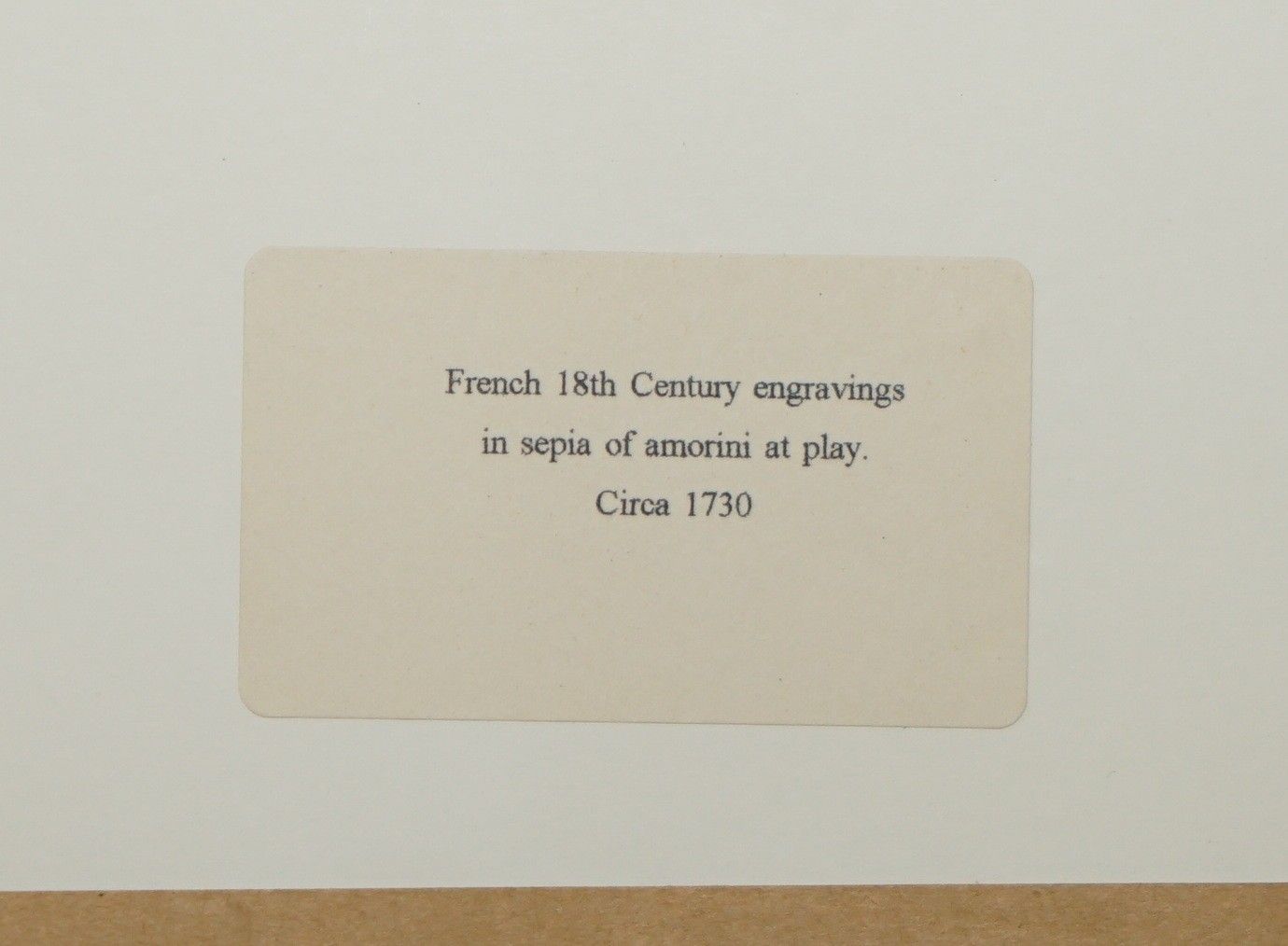 1750 Suite Of 12 Copper Plate Engravings Of Sepia Of Amorini "Cherubs At Play" photo Art