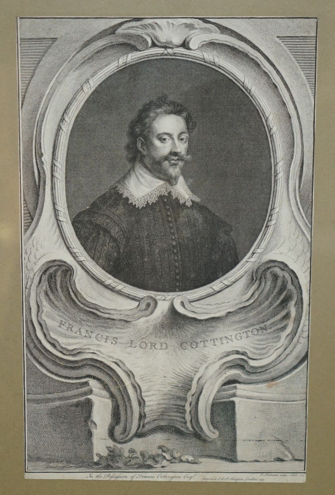 photo furniture 1743 Set Of 5 Heads Of Illustrious Persons Of Great Britain Jacobus Houbraken
