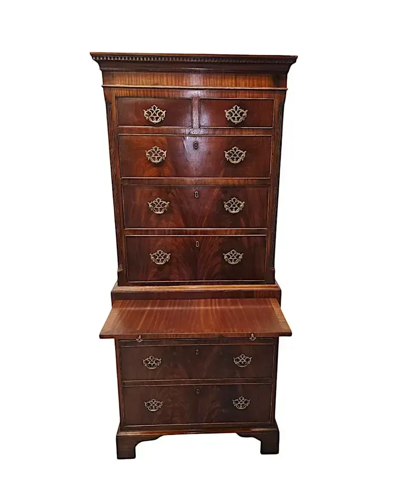 A Fabulous Edwardian Neat Size Chest On Chest photo furniture