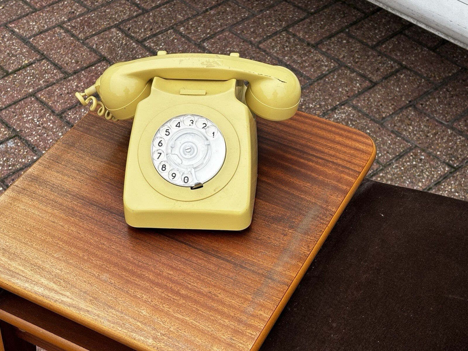 Mid Century Telephone Table With Telephone photo 395.0