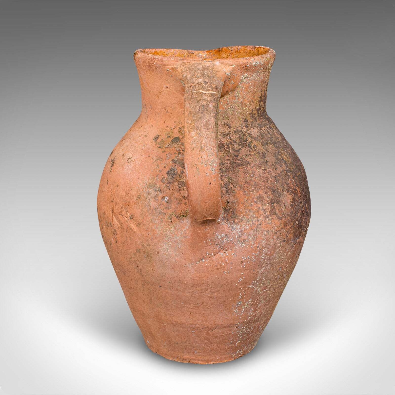 Vintage Patio Planter Jug, Italian, Terracotta, Garden, Jardiniere, Mid Century photo Home Decor