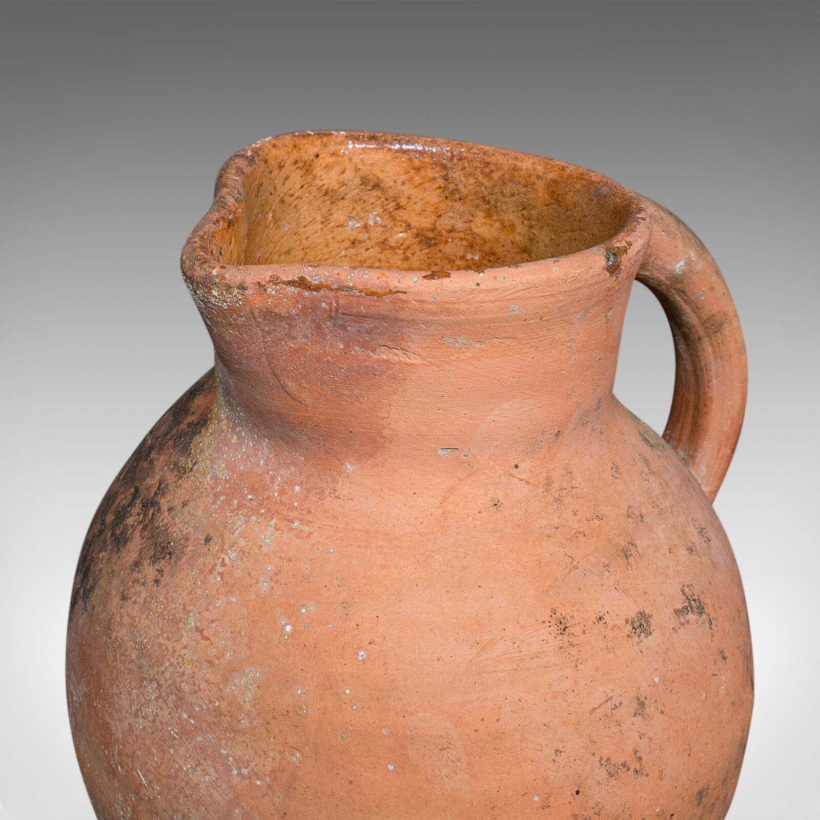 Vintage Patio Planter Jug, Italian, Terracotta, Garden, Jardiniere, Mid Century photo vintage