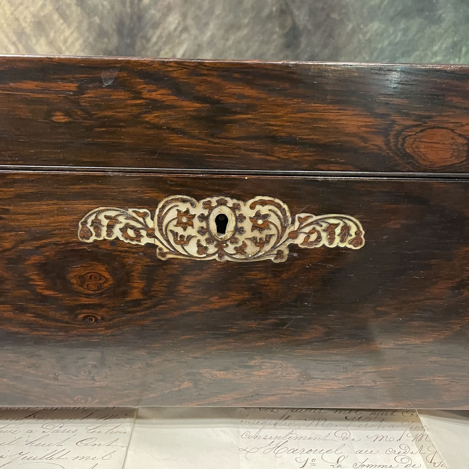 Early Victorian Hardwood Tea Caddy photo Home Decor