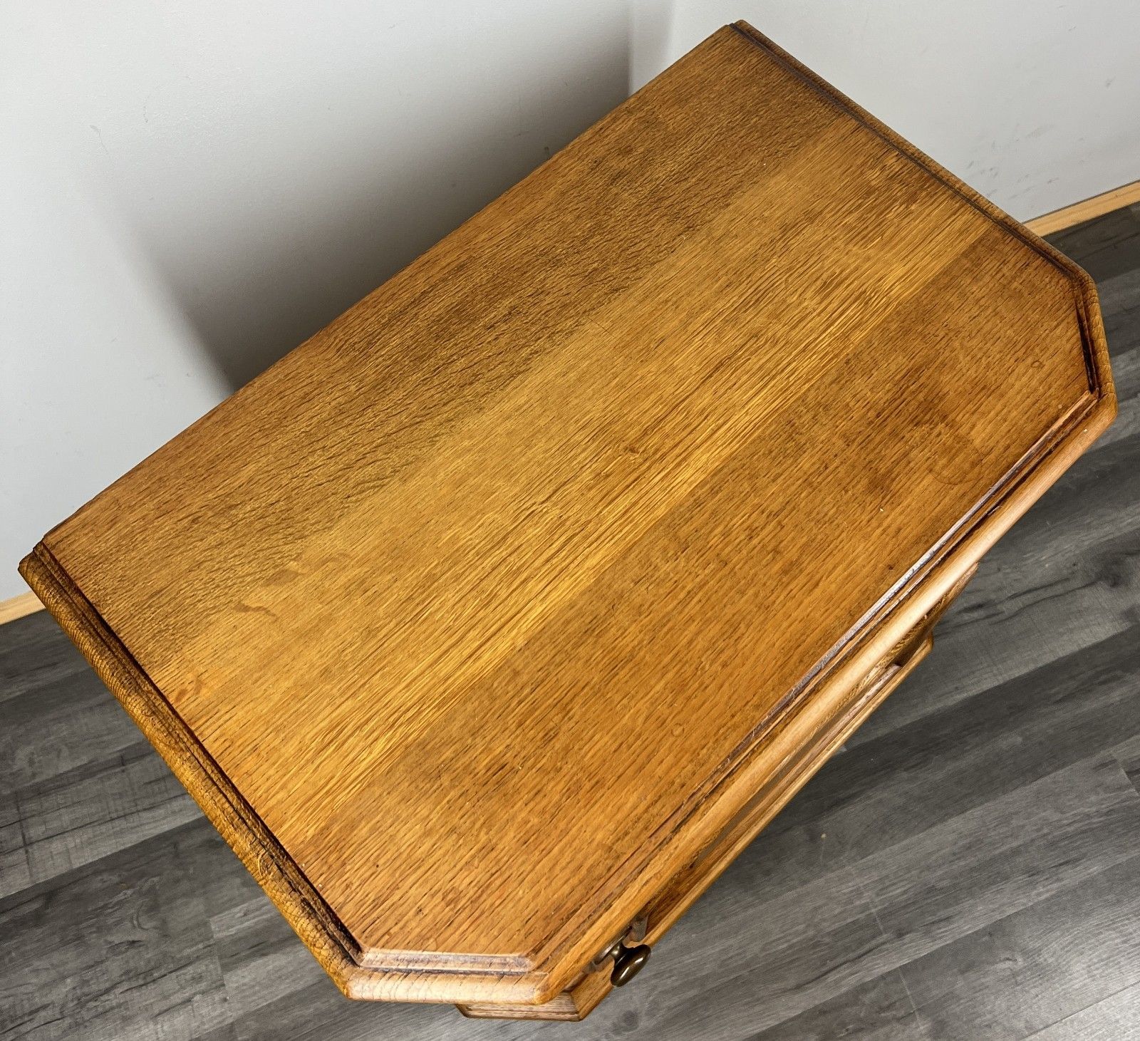 Furniture Pair Of Bedside Tables Vintage French Nightstands Carved Door Cabinets Lot 4289 photo