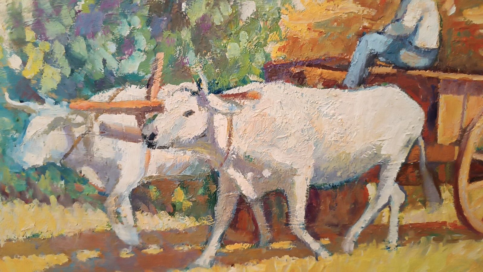 Oil Painting On Canvas From The 60s/70s Signed P.Coppini Tuscan Countryside photo vinterior