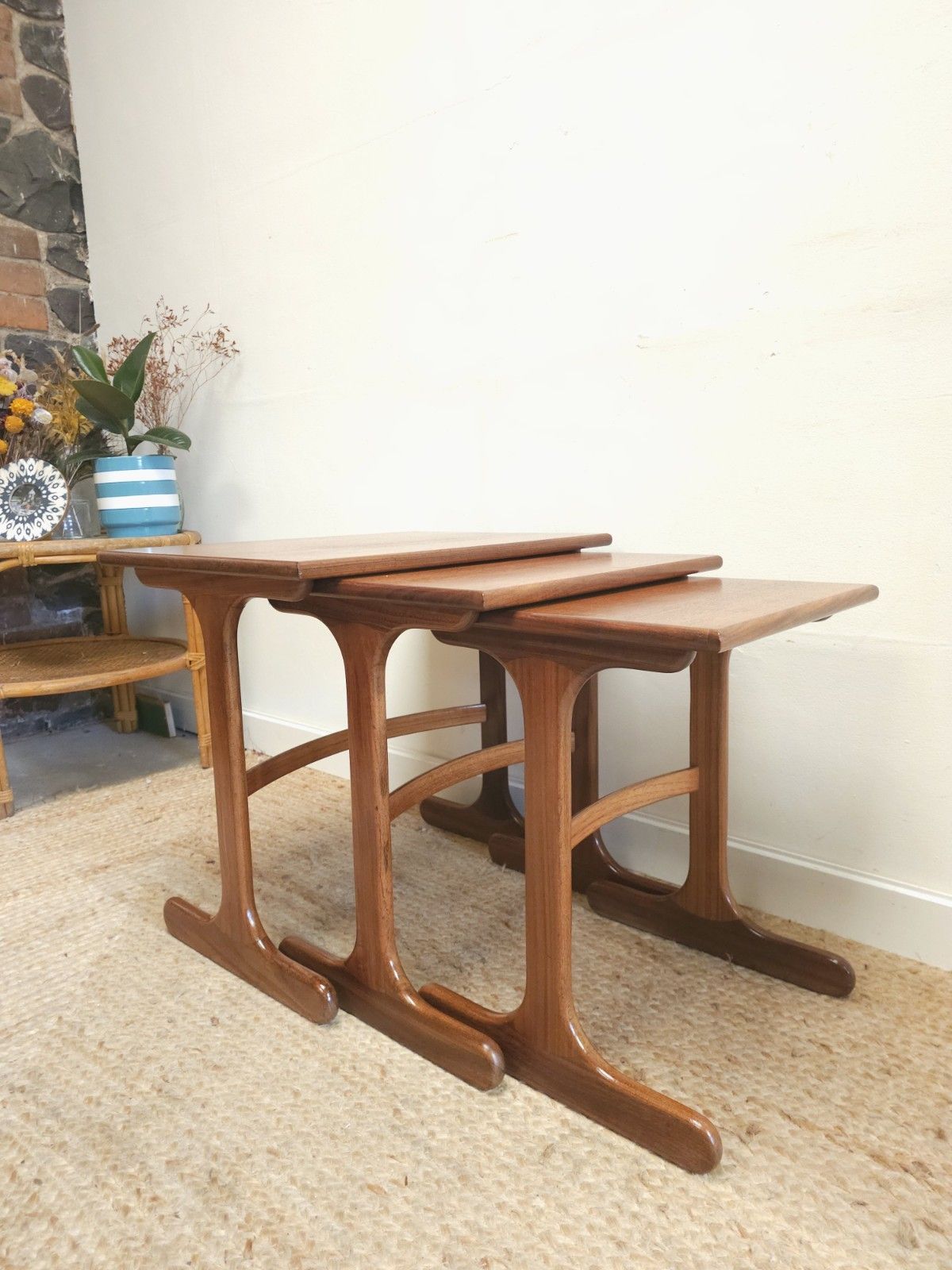 G Plan Nest Of Coffee Tables Mid Century Original 1970s Vintage Delivery