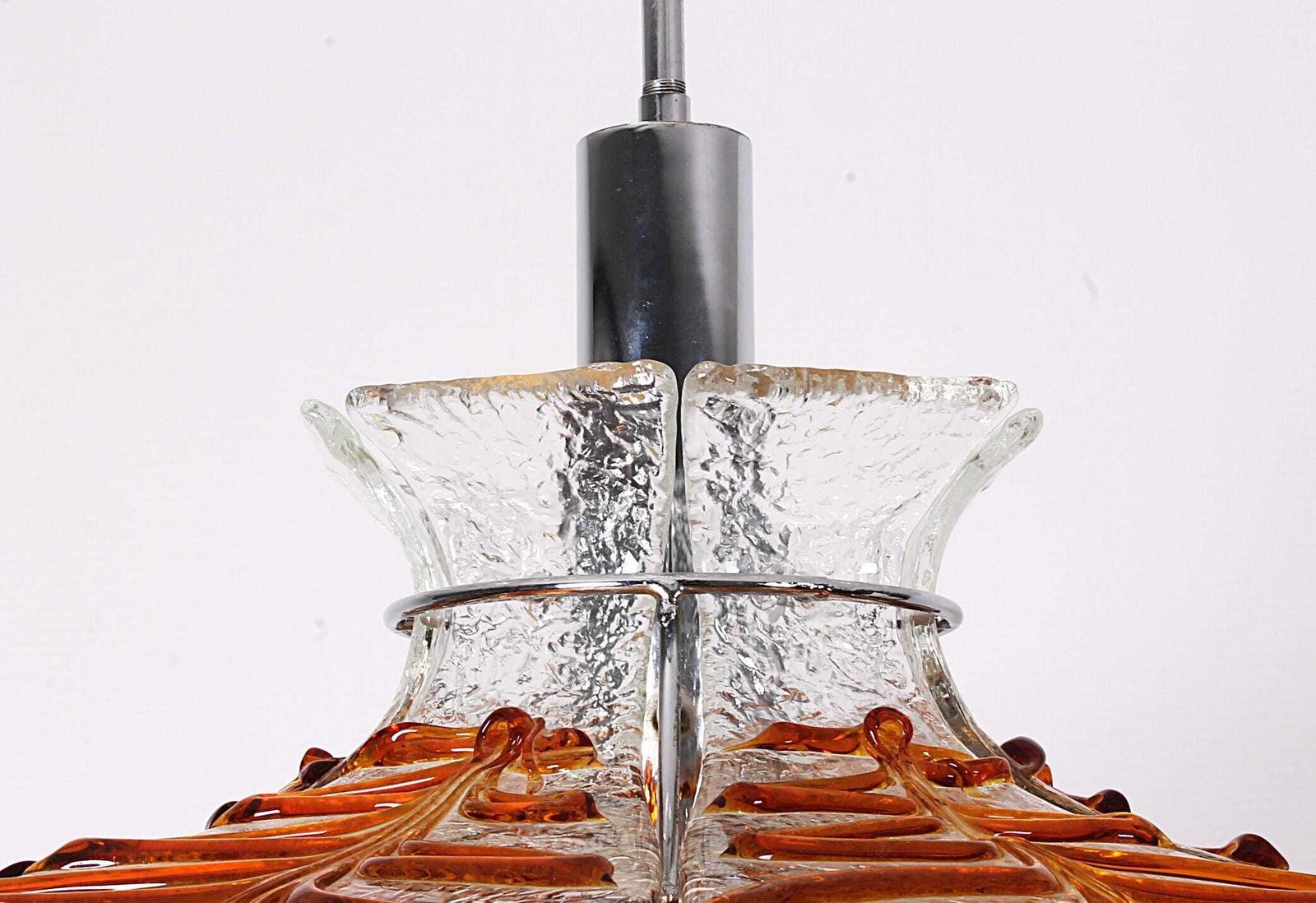 photo vinterior Big Carlo Nason Chandelier For Mazzega In Murano Glass