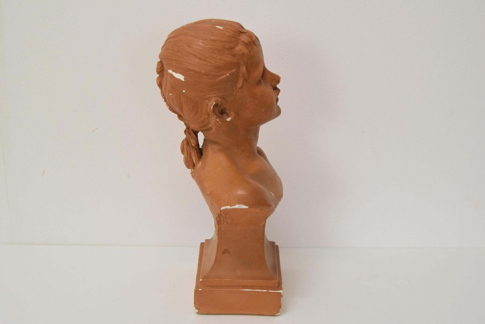 Plaster Bust From The Belle époque Period By Jindřich říha, 1890s. photo vinterior