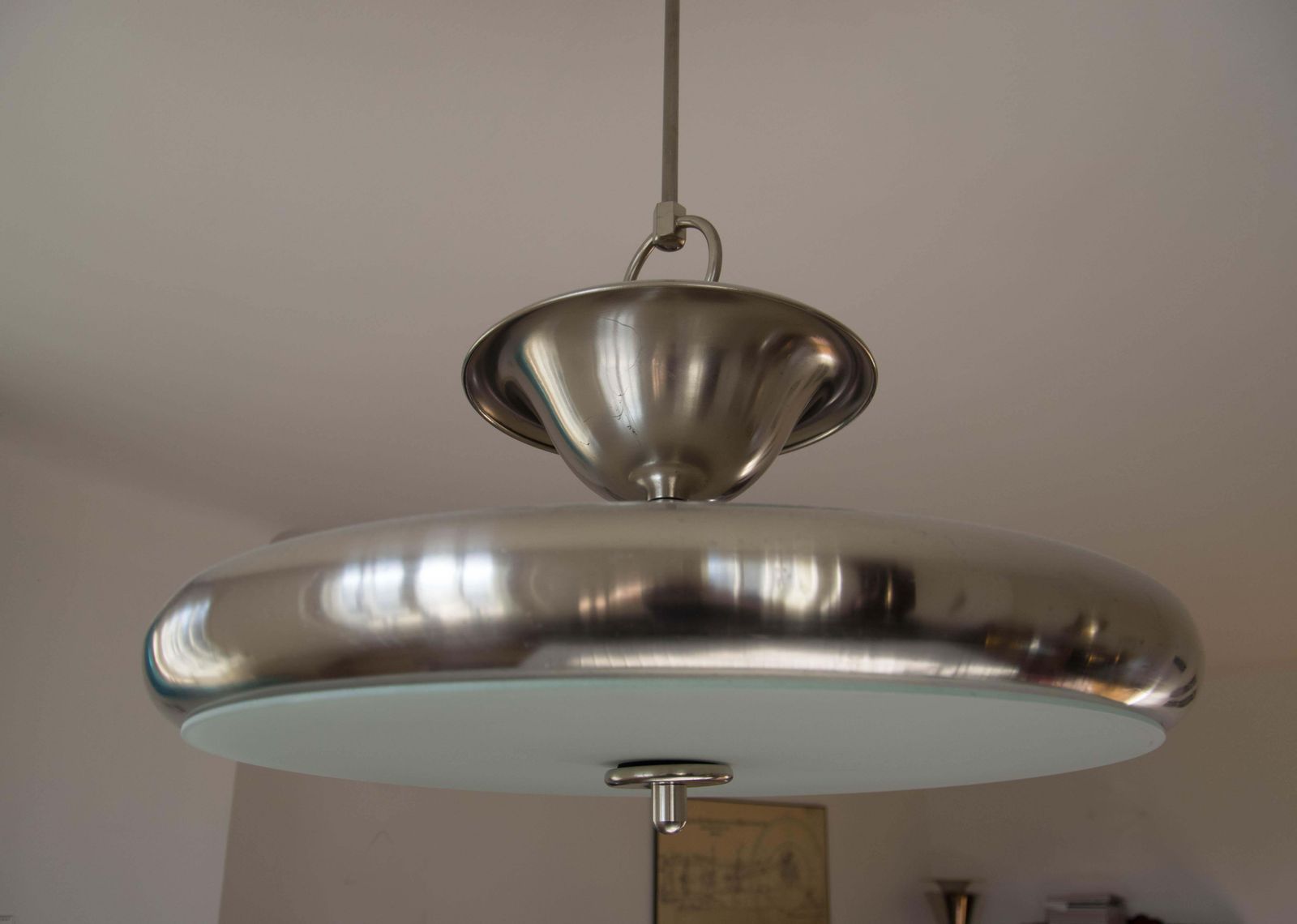 Rare Large Bauhaus Chandelier By Anyz For Ias, 1920, Restored photo vintage