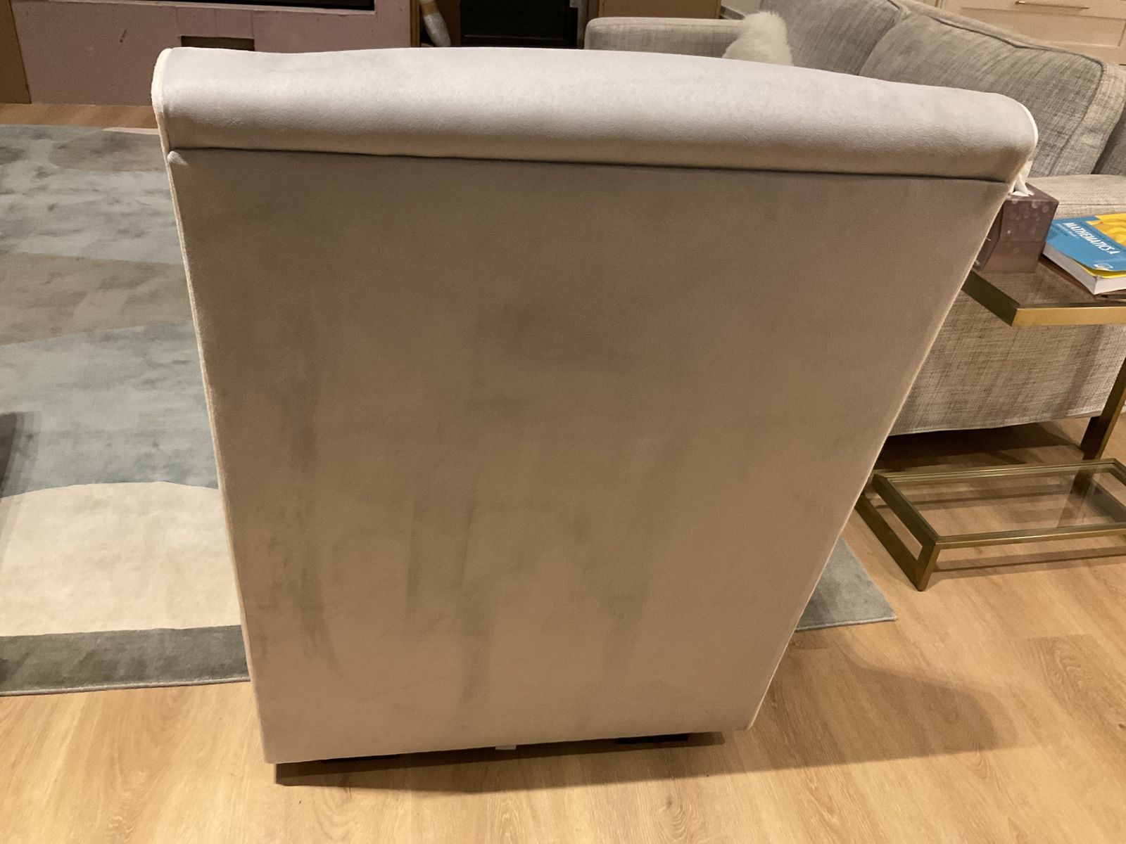 Olli And Ella Gliding Chair   Premium Microsuede   Very Good Condition photo vintage