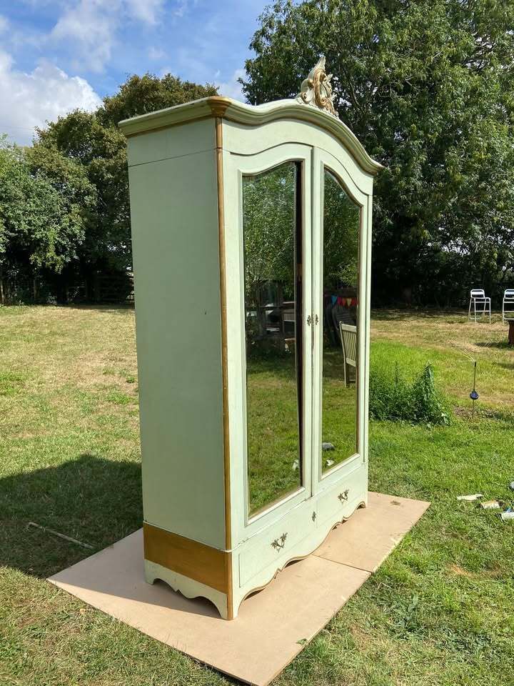 Antique French Armoire/Double Wardrobe photo for sale