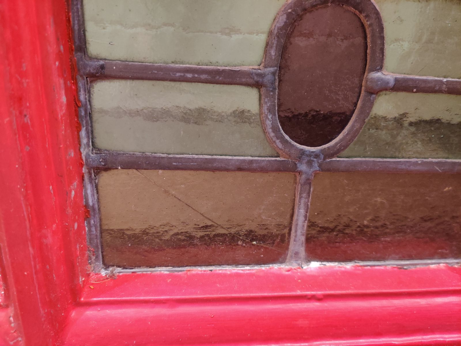 Antique 1920s Stained Glass Front Door Reclaimed Period photo 329.0