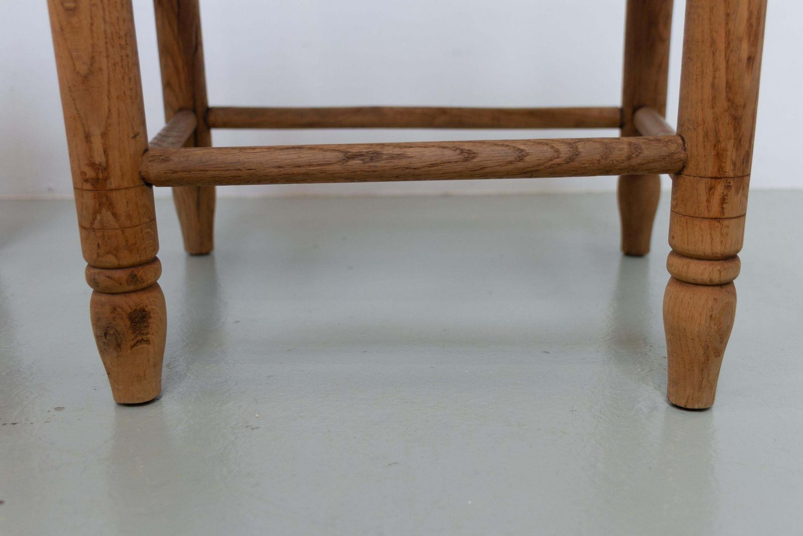Furniture Danish Oak And Seagrass Chairs By Hans Dau, Set Of 6. 1940s. photo
