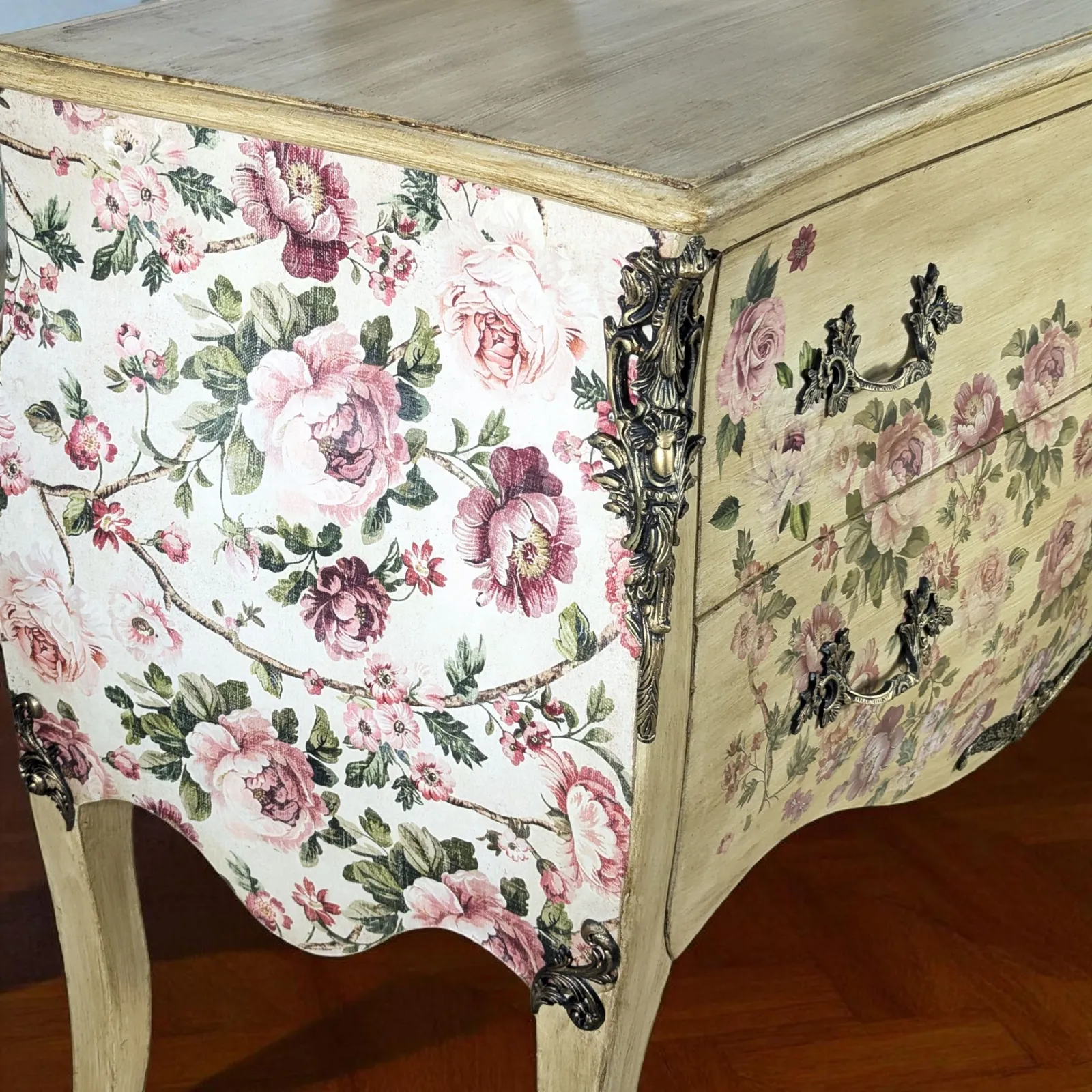 Vintage French Carved  Large Bombay Chest Of Drawers photo furniture