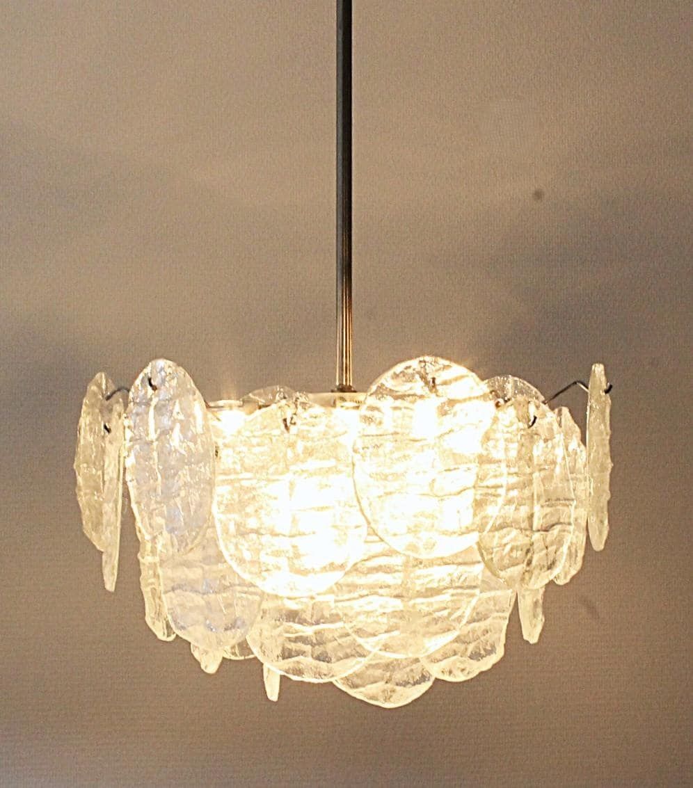 Kalmar Big 27 Pc Iceglass 3423 Chandelier By Carlo Nason photo Lighting