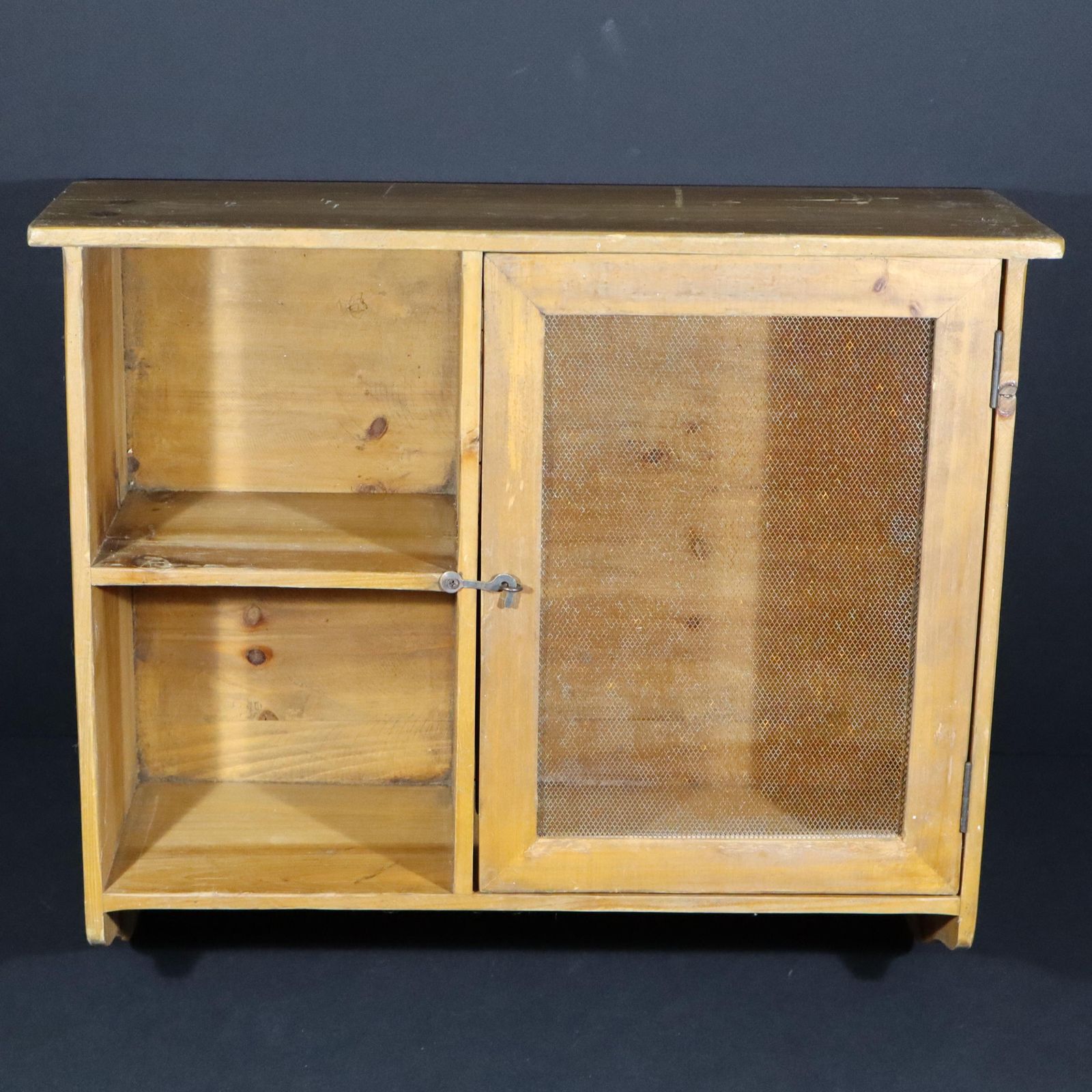 Vintage French Kitchen Pantry Cabinet – Fine Mesh Food Safe Country Style
