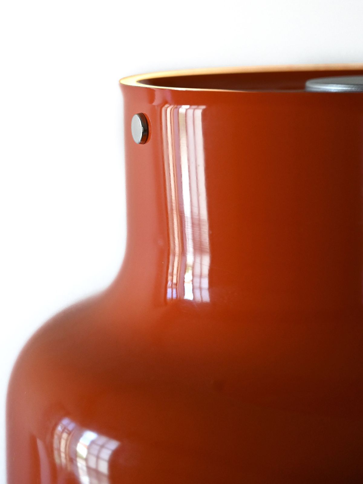 Pair Of Orange “Bumling” Pendant Lamps By Anders Pehrson photo furniture