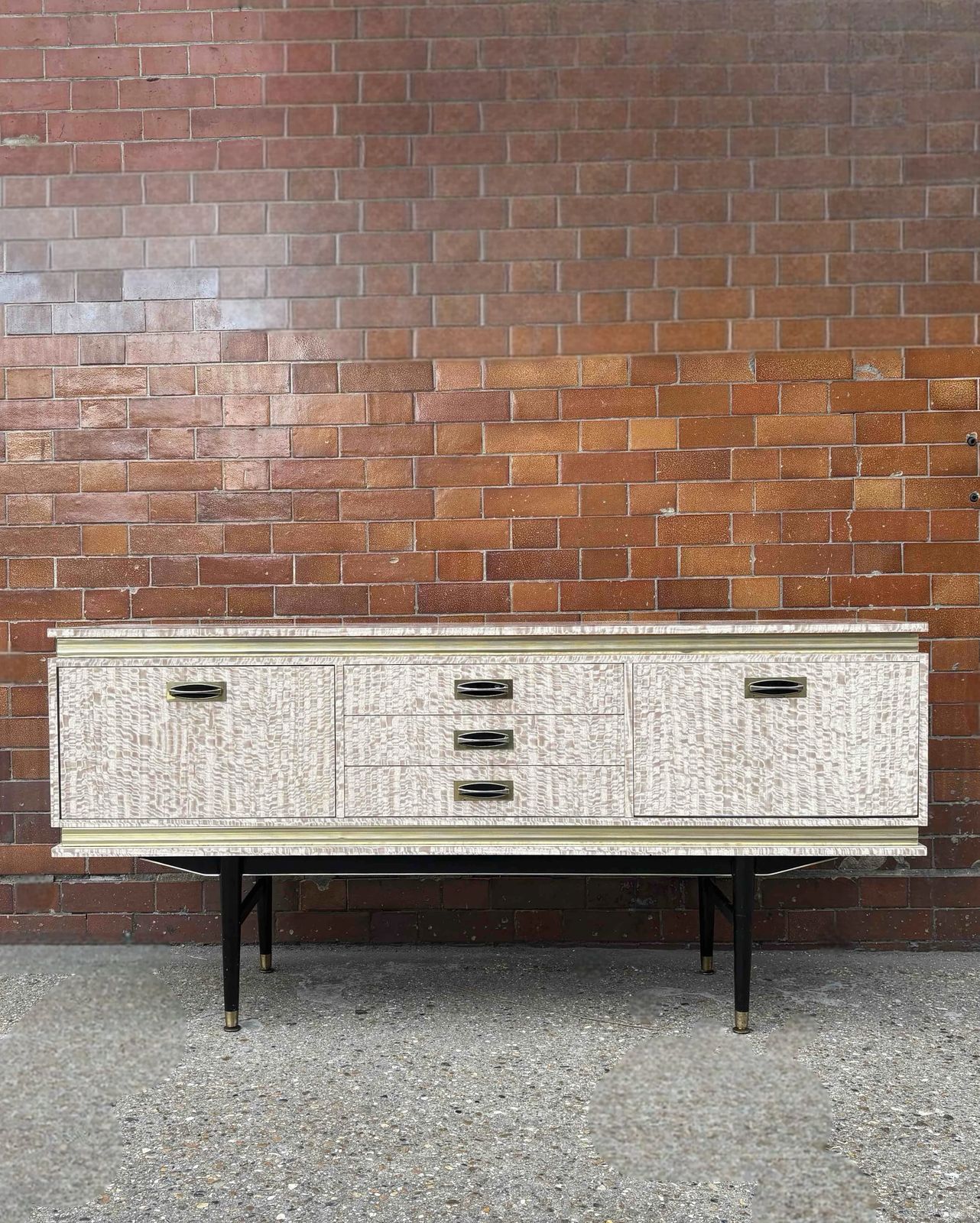 Formica & Wood Dining Room Sideboard, United Kingdom Circa 1963 photo for sale