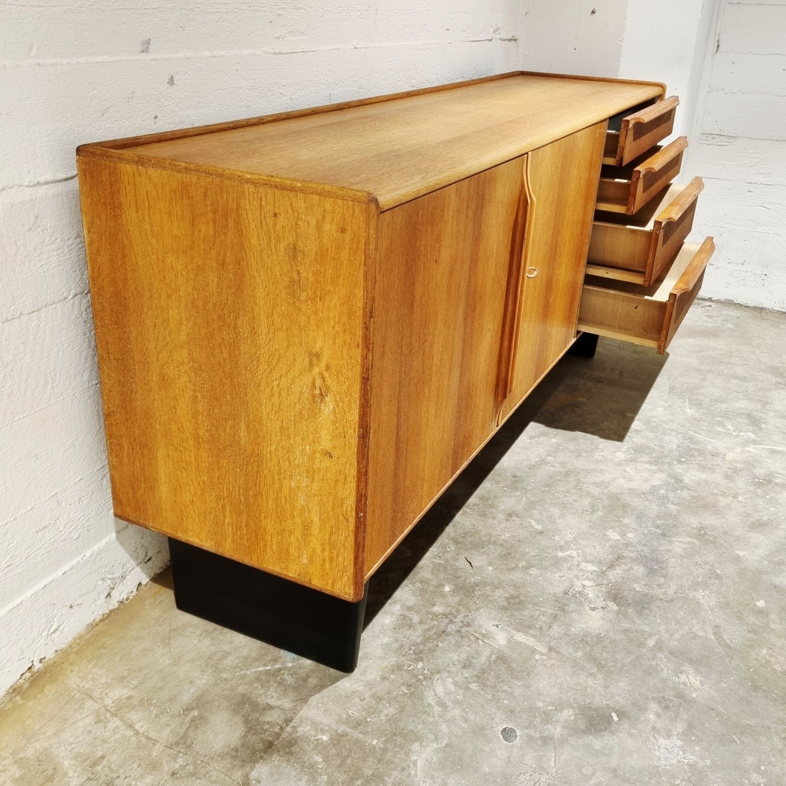 Cees Braakman Sideboard From The ‘Oak’ Series De02, Ums Pastoe 1950s, The Netherlands photo vintage