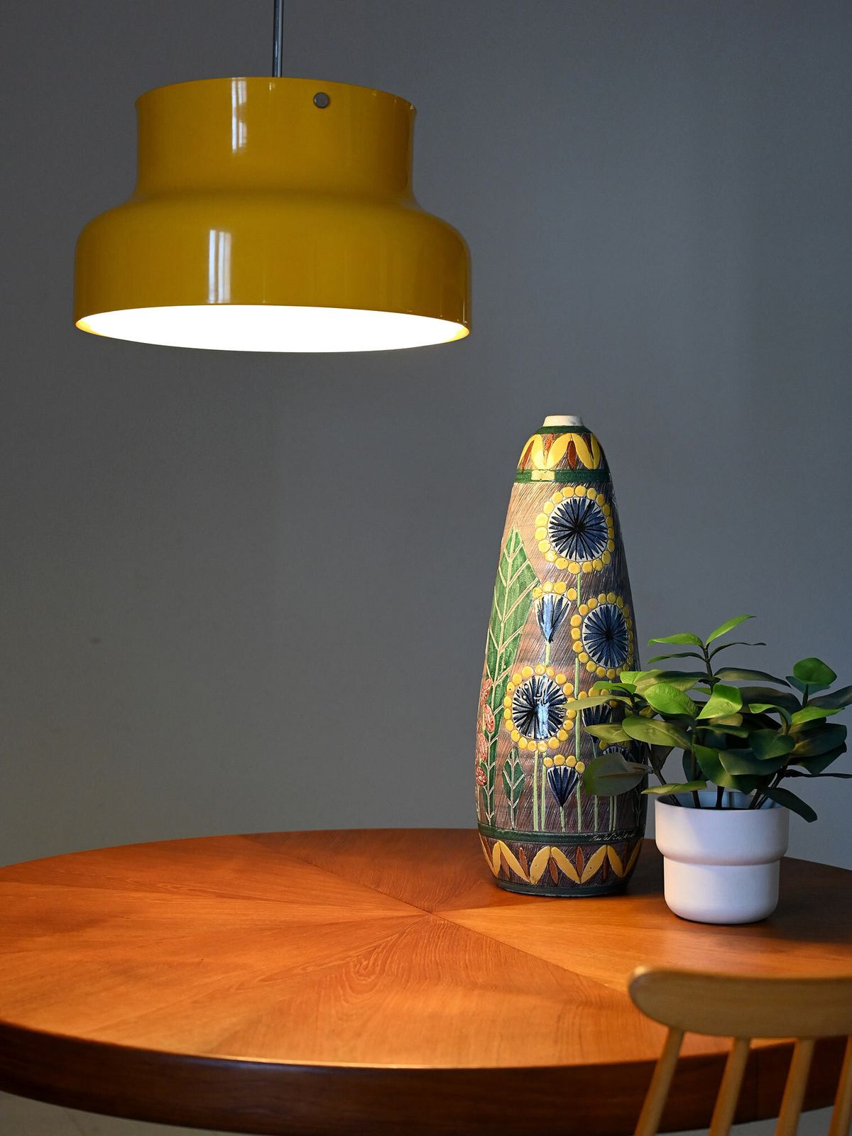 Anders Pehrson's Yellow Bumling Ceiling Lamp