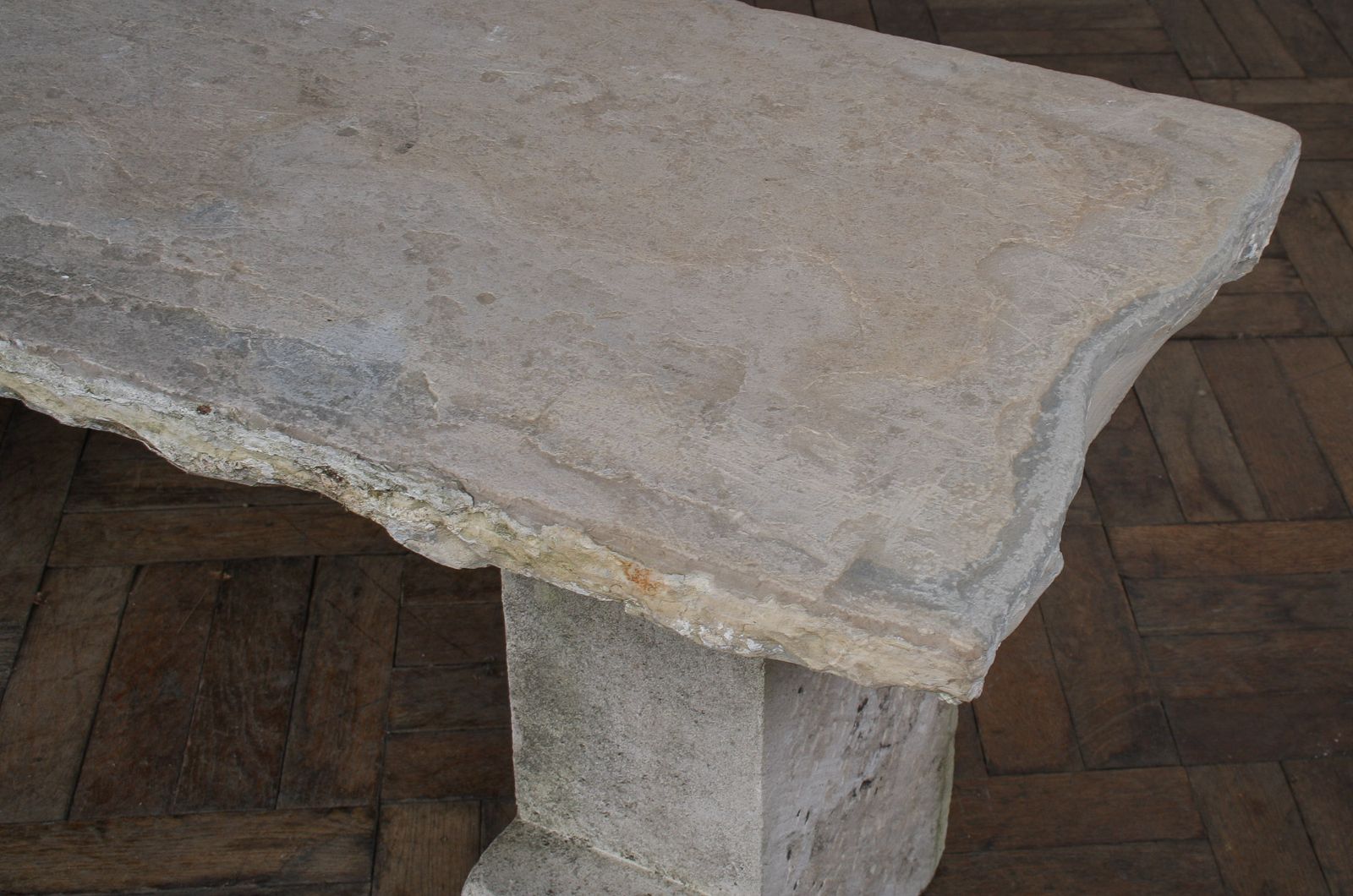 photo furniture Reclaimed Carved Stone And Portland Limestone Garden Bench Seat