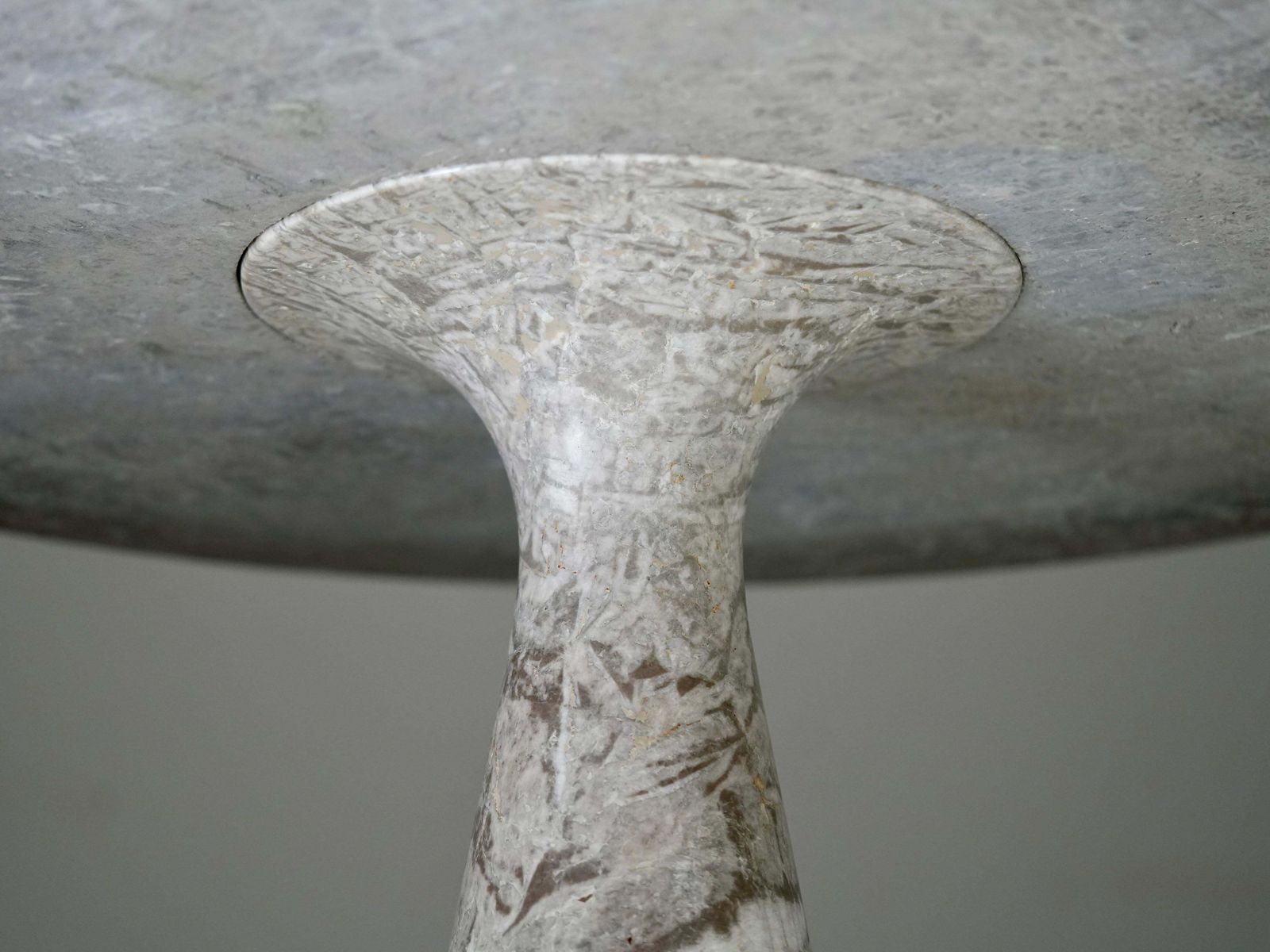 Angelo Mangiarotti 'M1' Dining Table For Skipper In Light Grey / Light Brown Marble, 1969 photo buy