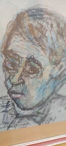 Piero Pierini Drawing (1908  1984) Mixed Technique On Portrait Paper 1960s photo furniture