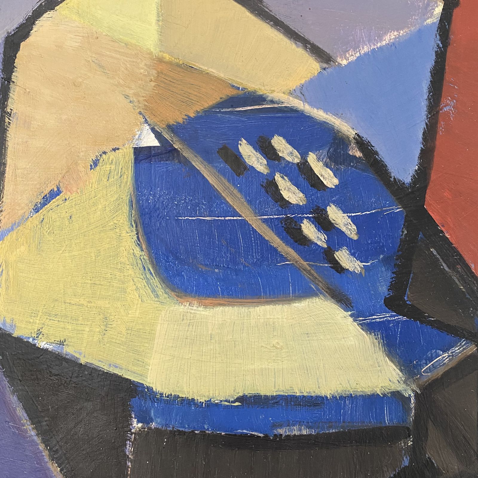 Swedish Mid Century Cubist Still Life Painting By Hjalmar Ekberg photo 1095.0