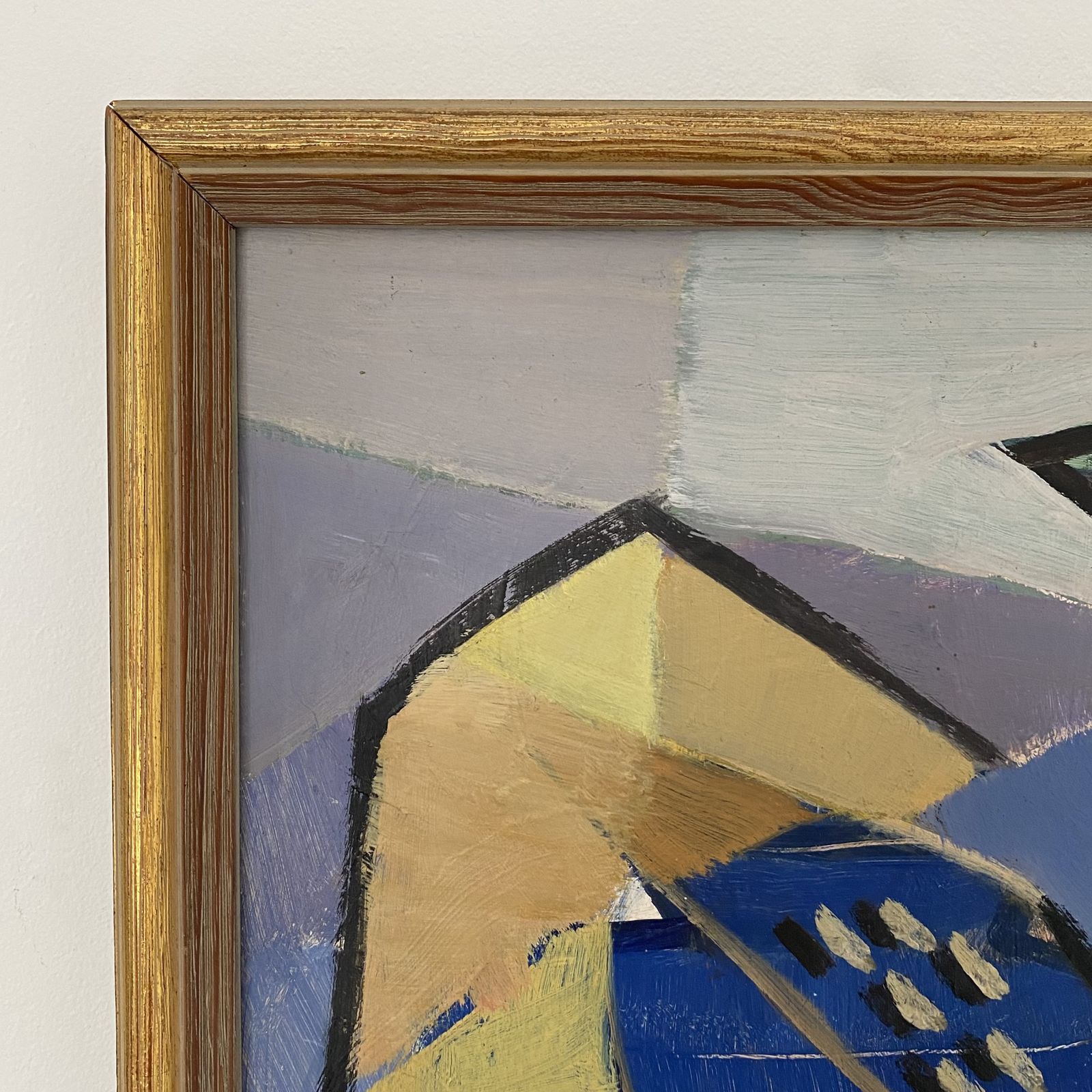 Swedish Mid Century Cubist Still Life Painting By Hjalmar Ekberg photo buy