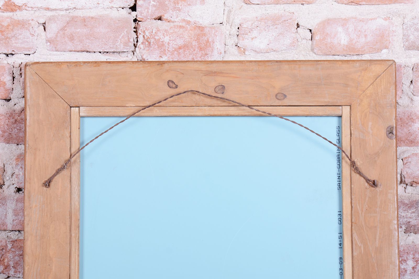 Restored Biedermeier Wall Mirror, Pine Wood, Revived Polish, Czech, 1870s photo vintage