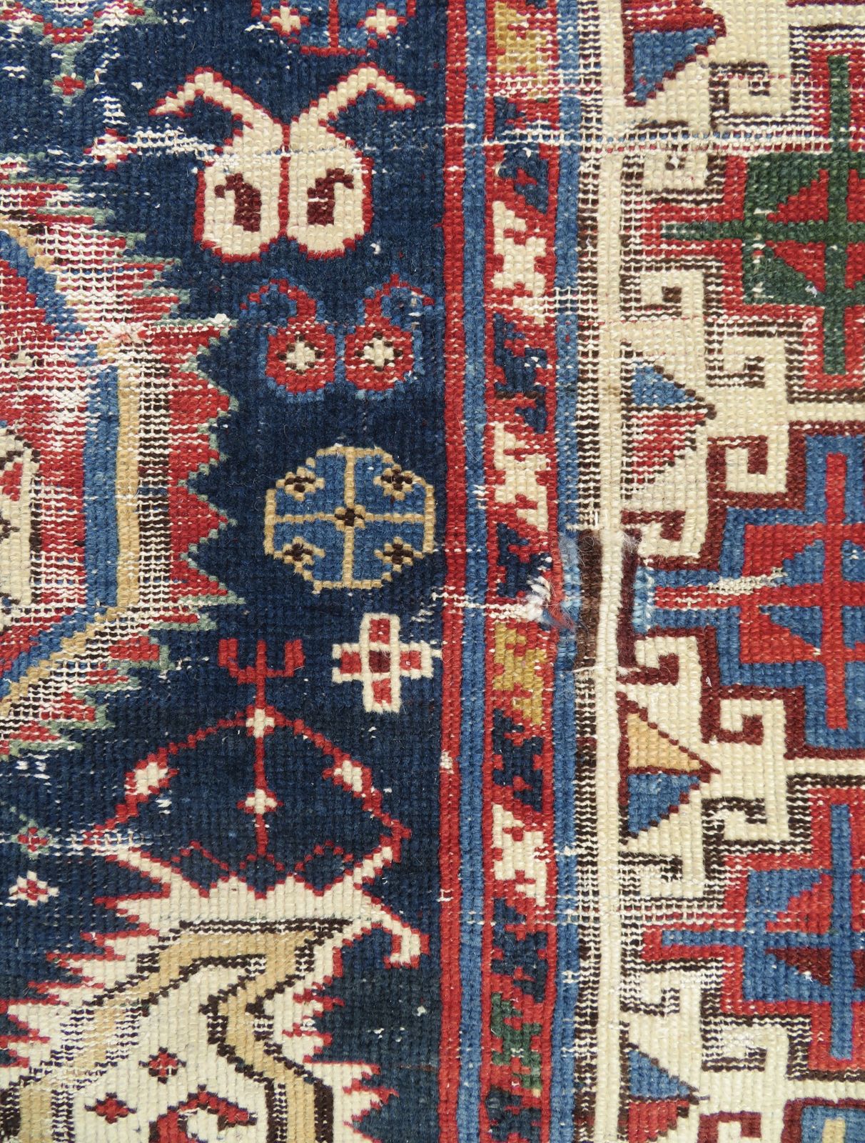photo for sale Caucasian Kazak Rug. 209cm X 102cm.