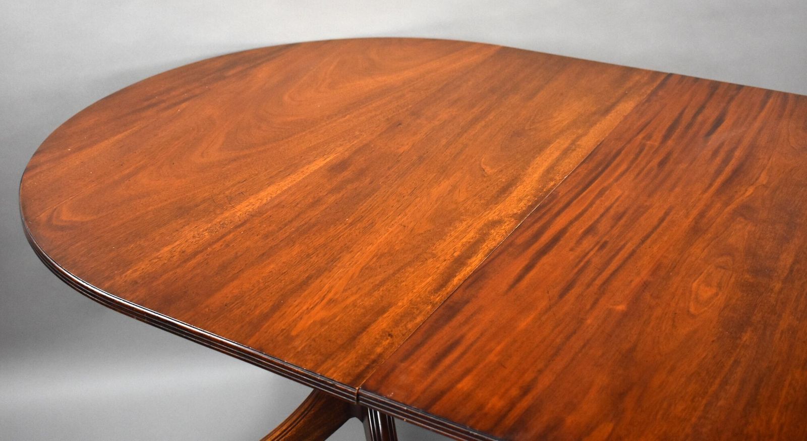Antique Regency Style Mahogany Pedestal Dining Table photo Furniture