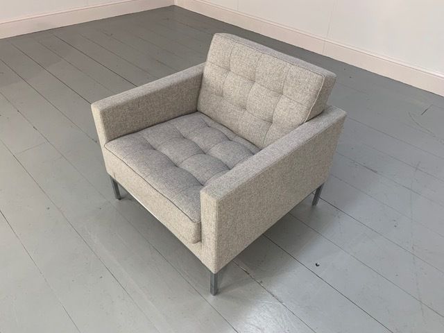 Knoll Studio "Florence Knoll" Armchair In Grey Wool photo furniture