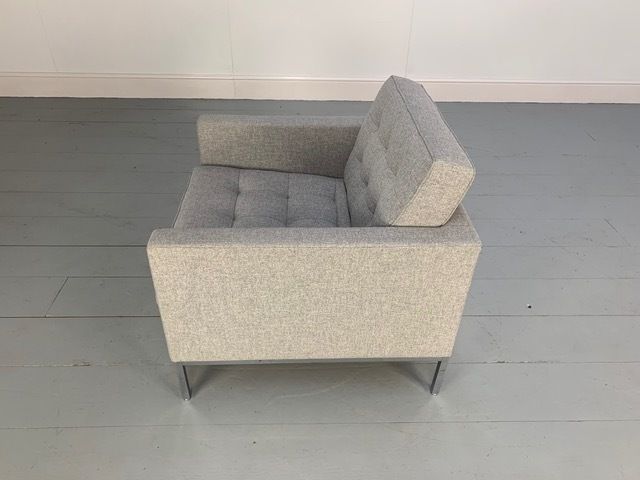 Knoll Studio "Florence Knoll" Armchair In Grey Wool photo vinterior