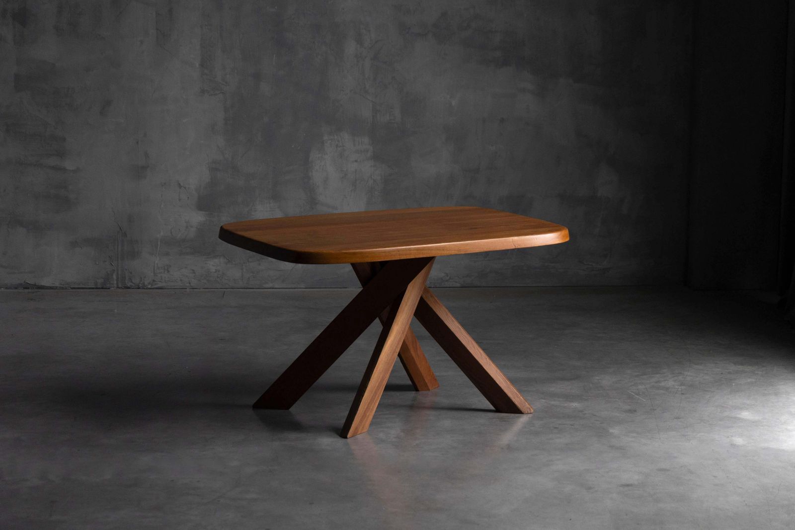 T35a Dining Table By Pierre Chapo, France, 1970s photo furniture